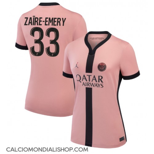 Maglie da calcio Paris Saint-Germain Warren Zaire-Emery #33 Terza Maglia Femminile 2024-25 Manica Corta